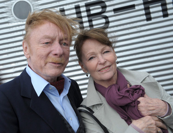 Otto Sander mit Schauspielkollegin Angelica Domröse 2011