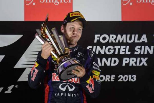 Sebastian Vettel gewinnt Formel-1-Nachtrennen in Singapur