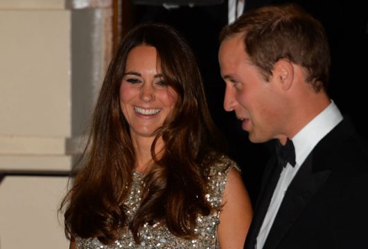 William und Kate erstmals als Papa und Mama aus