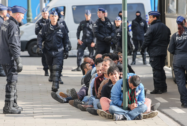 Insgesamt wurden 158 Afghanen in Brüssel festgenommen