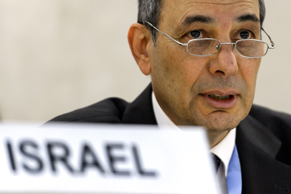 Israels UN-Botschafter Eviatar Manor in Genf