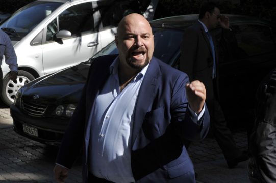 Ilias Panagiotaros, Abgeordneter der Partei "Goldene Morgenröte", nach der Entscheidung