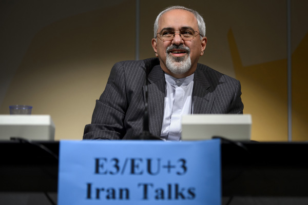 Irans Außenminister Mohammed Dschawad Sarif in Genf
