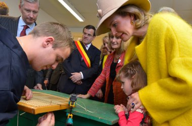 König Philippe und Königin Mathilde besuchen bei der VoE Lumière