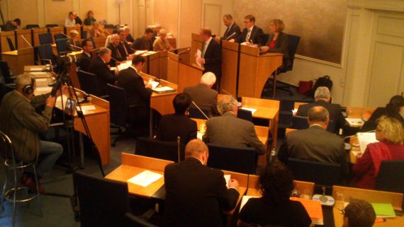 Letzte Sitzung des PDG am Kaperberg