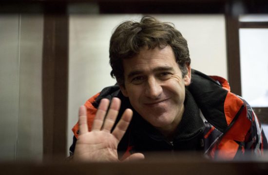 Greenpeace-Aktivist Miguel Hernan Orsi im Gericht von Murmansk