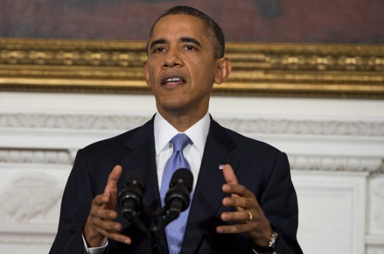 US-Präsident Obama im Weißen Haus: "Das amerikanische Volk hat von Washington die Nase total voll"