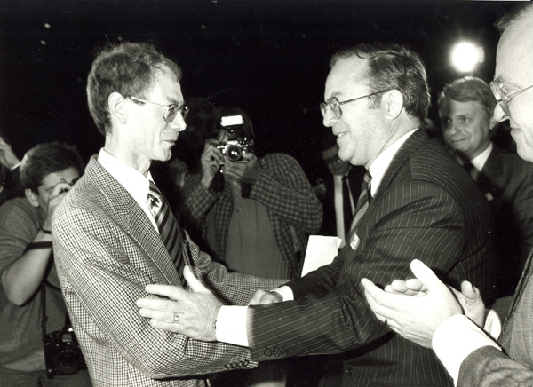 Herman Van Rompuy und Wilfried Martens 1988