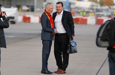 Rote Teufel-Party auf dem Flughafen Zaventem