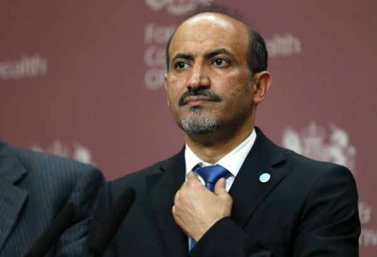 Der Vorsitzende der Nationalen Syrischen Allianz, Ahmed al-Dscharba