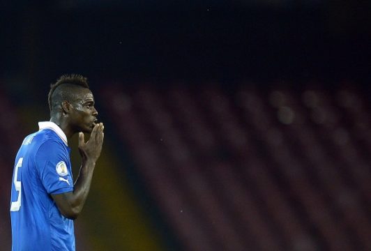 Der italienische Fußball-Nationalstürmer Mario Balotelli am 15. Oktober