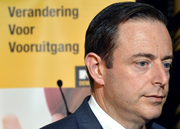 N-VA-Chef Bart De Wever bei der Vorstellung des sozioökonomischen Teils des Wahlprogramms der Partei