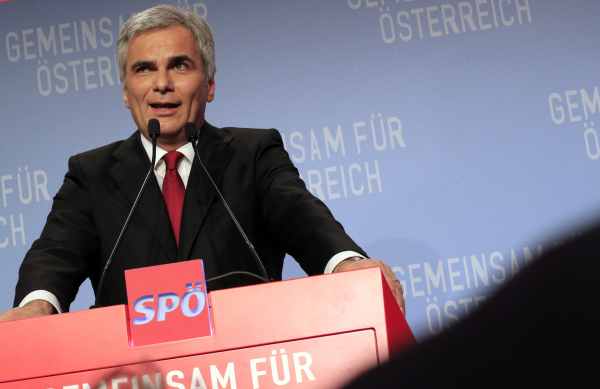 Werner Faymanns SPÖ bleibt stärkste Partei in Österreich