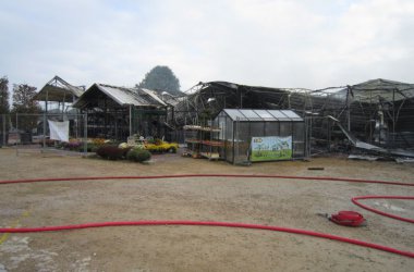 Großbrand im Gardenforum Herbesthal