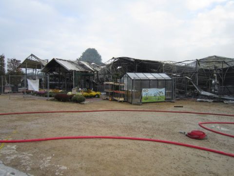 Großbrand im Gardenforum Herbesthal