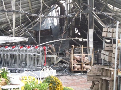 Großbrand im Gardenforum Herbesthal