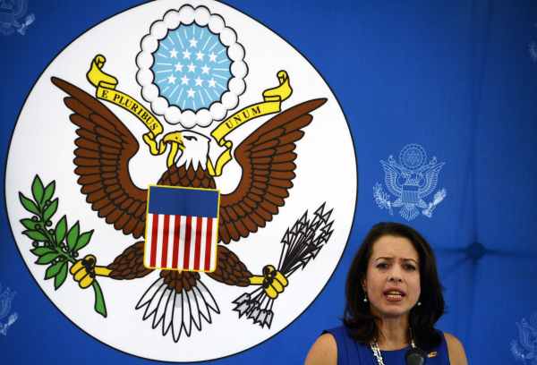 Die aus Venezuela ausgewiesene US-Diplomatin Kelly Keiderling