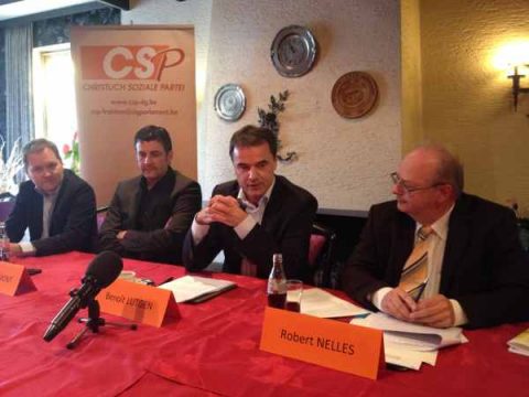 Benoît Lutgen besucht seine deutschsprachigen Parteikollegen