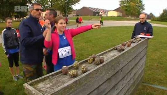 Elsenborn Trophy: Schüler üben sich im Granatenwerfen