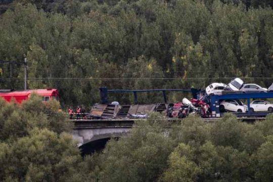 Güterzug in der Nähe von Voeren entgleist