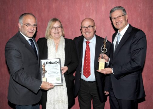 Horst Senker, Biggi Müller, ADS-Vorsitzender Manfred Knöpke und BRF-Direktor Toni Wimmer