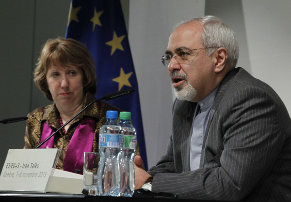Die EU-Außenbeauftragte Ashton und Irans Außenminister Sarif sprechen von Fortschritten