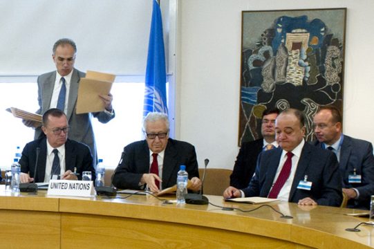 Vorbereitung von Friedensgesprächen für Syrien in Genf