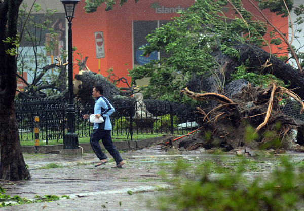 Taifun "Haiyan" ist über die Philippinen gezogen (Das Bild zeigt die Stadt Cebu, 8. November)