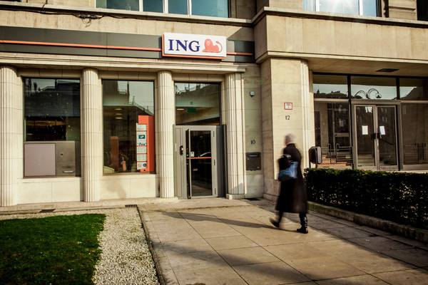 Filiale der ING-Bank in Brüssel