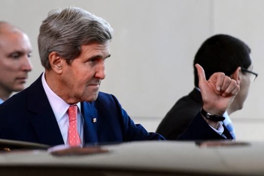 US-Außenminister John Kerry bei der Ankunft in Genf