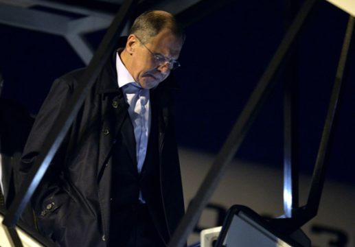 Russlands Außenminister Sergej Lawrow kommt in Genf an