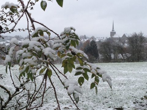 Der erste Schnee ist da! Bild: St. Vith