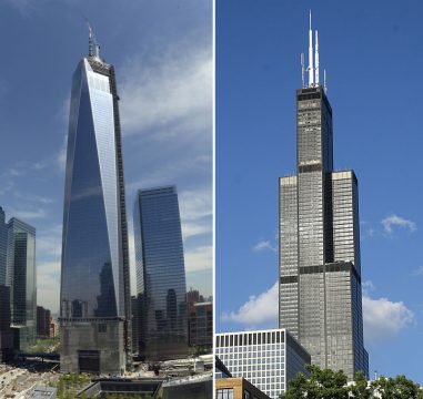 Größenvergleich: WTC und Willis Tower