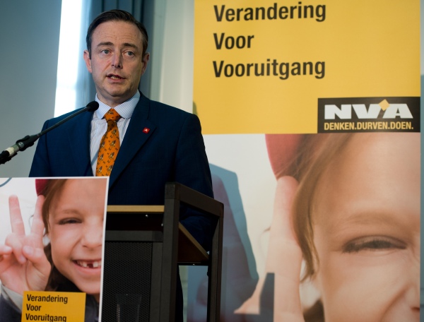 N-VA-Chef Bart De Wever bei der Programmvorstellung der N-VA