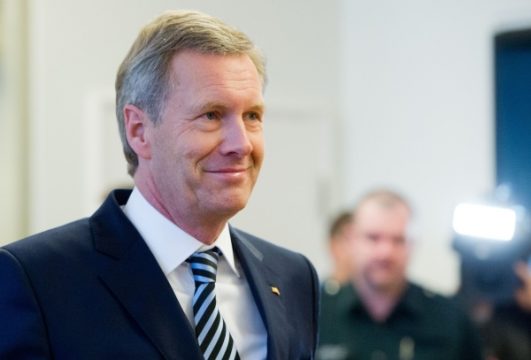 Christian Wulff beim ersten Prozesstag gegen ihn