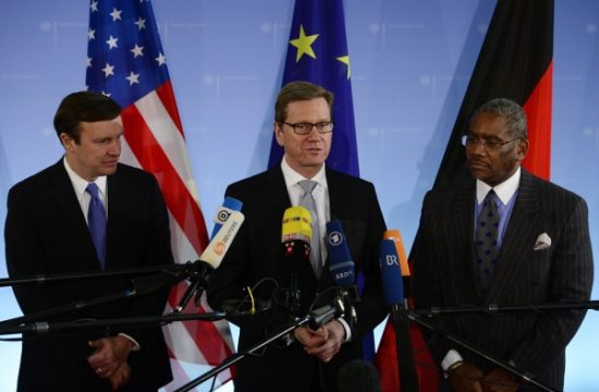 Chris Murphy, Guido Westerwelle und Gregory Meeks (vlnr)