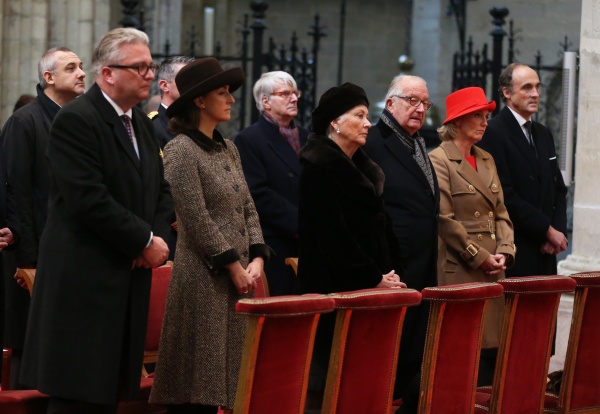 Te Deum in Brüssel: Prinz Laurent und Prinzessin Claire, Königin Paola und König Albert, Prinzessin Astrid und Prinz Lorenz