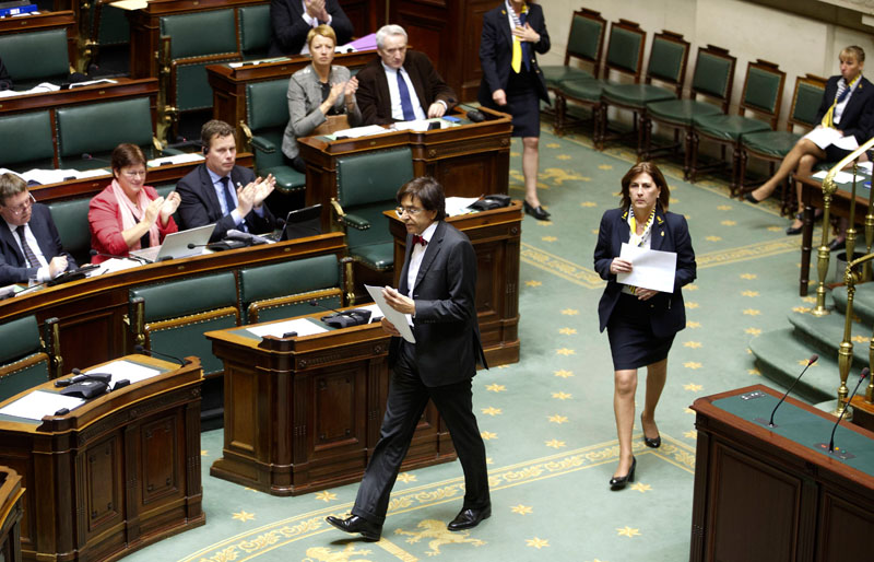 Premier Elio Di Rupo in der Kammer