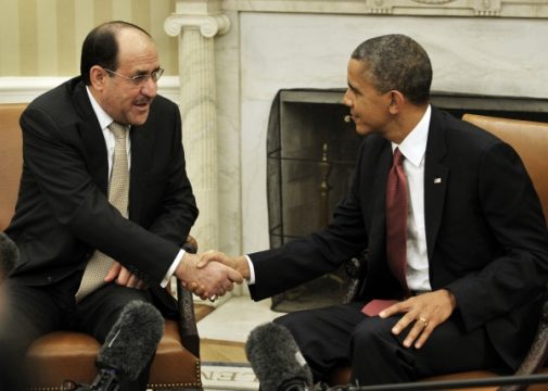 Nuri al-Maliki und Barack Obama
