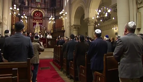 Gedenkfeier in der Brüsseler Synagoge zum 75. Jahrestag der Reichskristallnacht