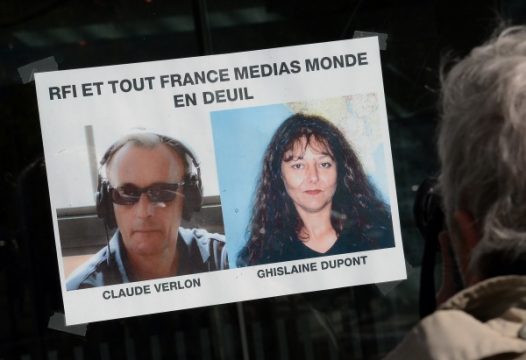 Die beiden ermordeten RFI-Journalisten Claude Verlon und Ghislaine Dupont