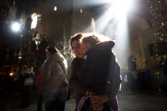 In der Geburtskirche Jesu in Bethlehem