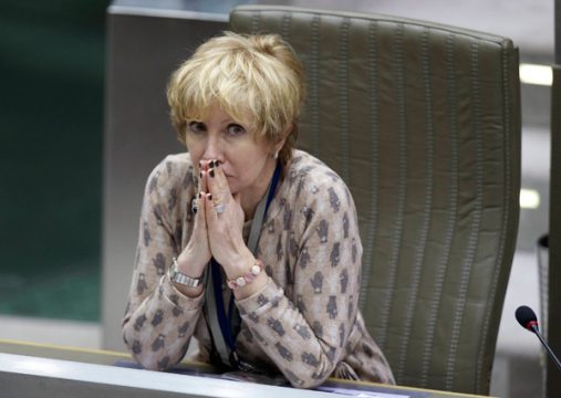 Fientje Moerman (Open Vld) im Flämischen Parlament