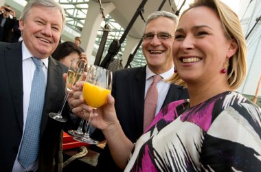 Belgian Spirit: Die Wallonie (Jean-Claude Marcourt), Flandern (Kris Peeters) und Brüssel (Céline Fremault) ziehen an einem Strang