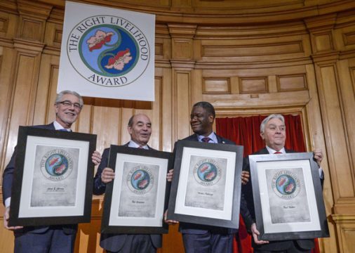 Alternative Nobelpreise für Hans Herren, Radschi Surani, Denis Mukwege und Paul Walker