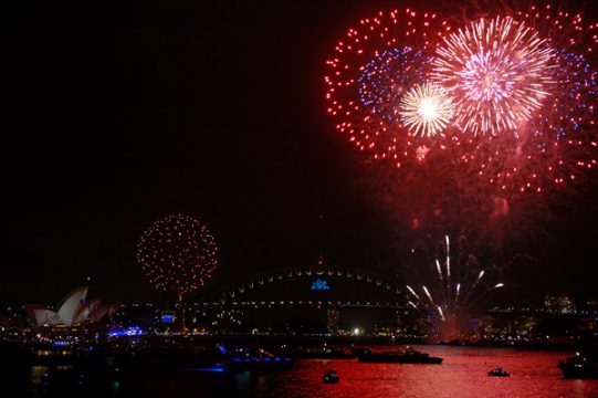 Silvesterfeuerwerk in Sydney