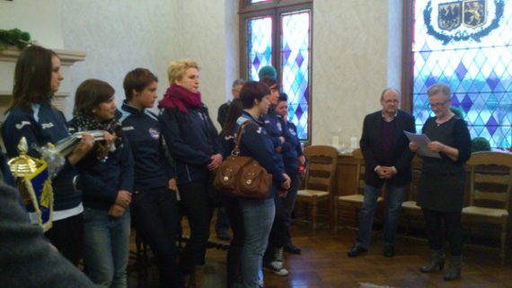 Damen von Penarol Kelmis von der Gemeinde geehrt