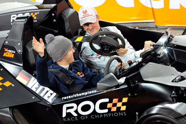 Race of Champions 2011: Das deutsche Team Vettel/Schumacher gewinnt die Nationenwertung