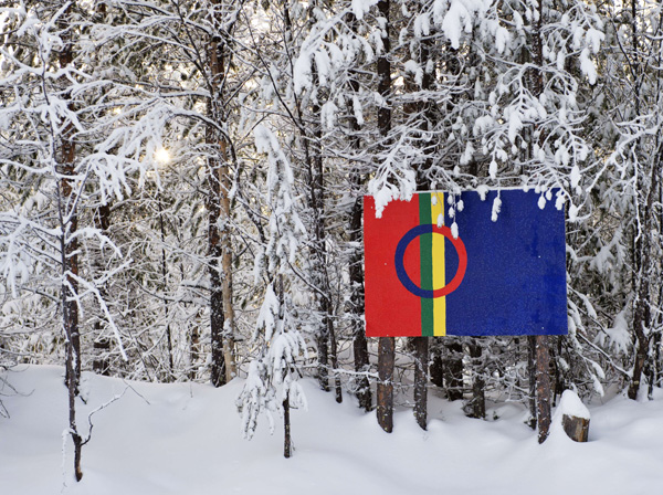 Sami-Flagge: Die Kultur der Samen ist einer der Pfeiler des Kulturjahres in Umea