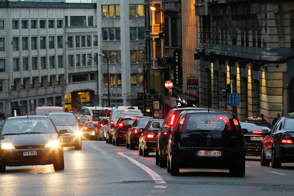 Autofahrer in Brüssel sollten sich auf Staus einstellen